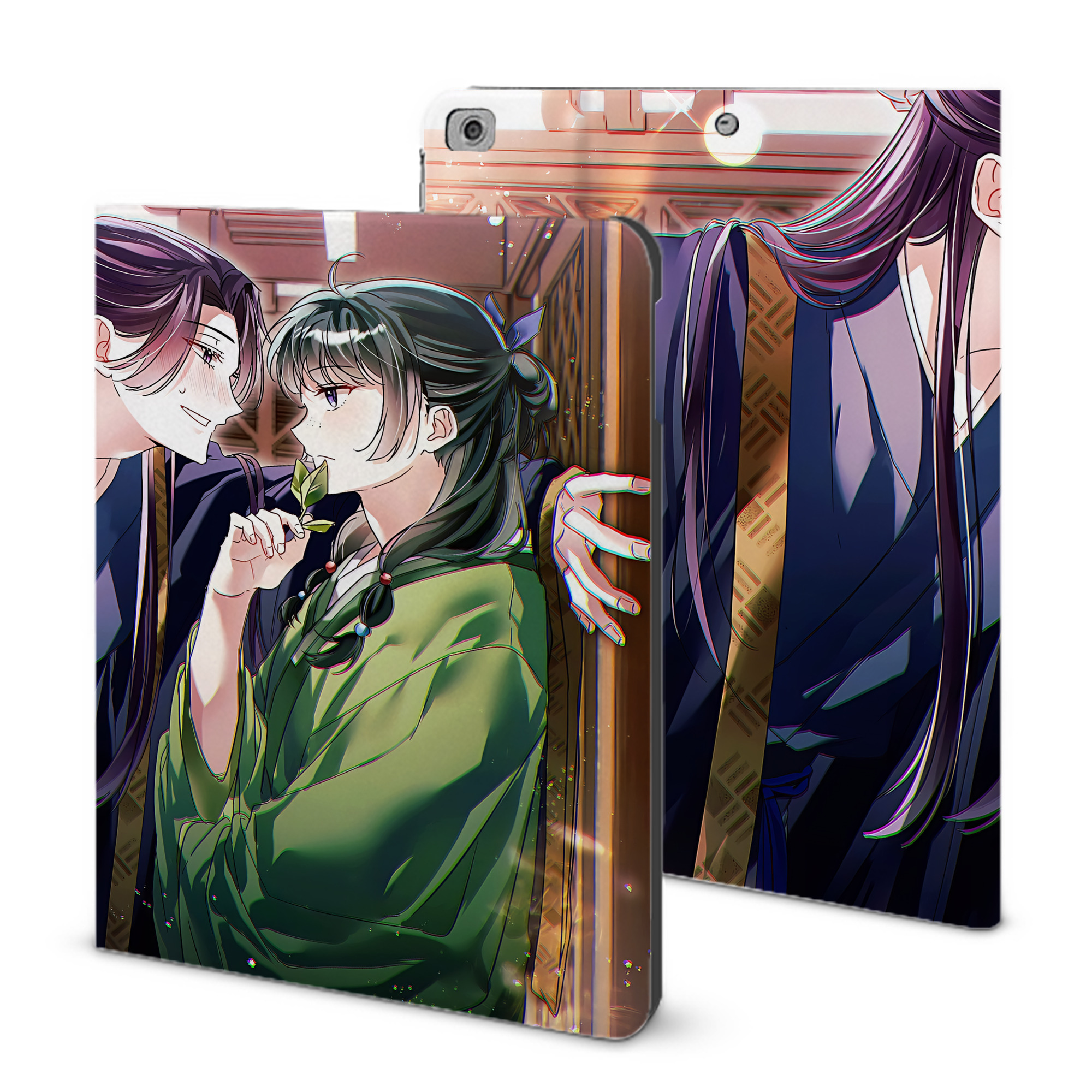 （画像用） 薬屋のひとりごと The Apothecary Diaries IPad ケース ブック型 PUレザー TPU 耐衝撃 軽量 薄型 ペン収納なし 全面保護 IPad 各モデル対応